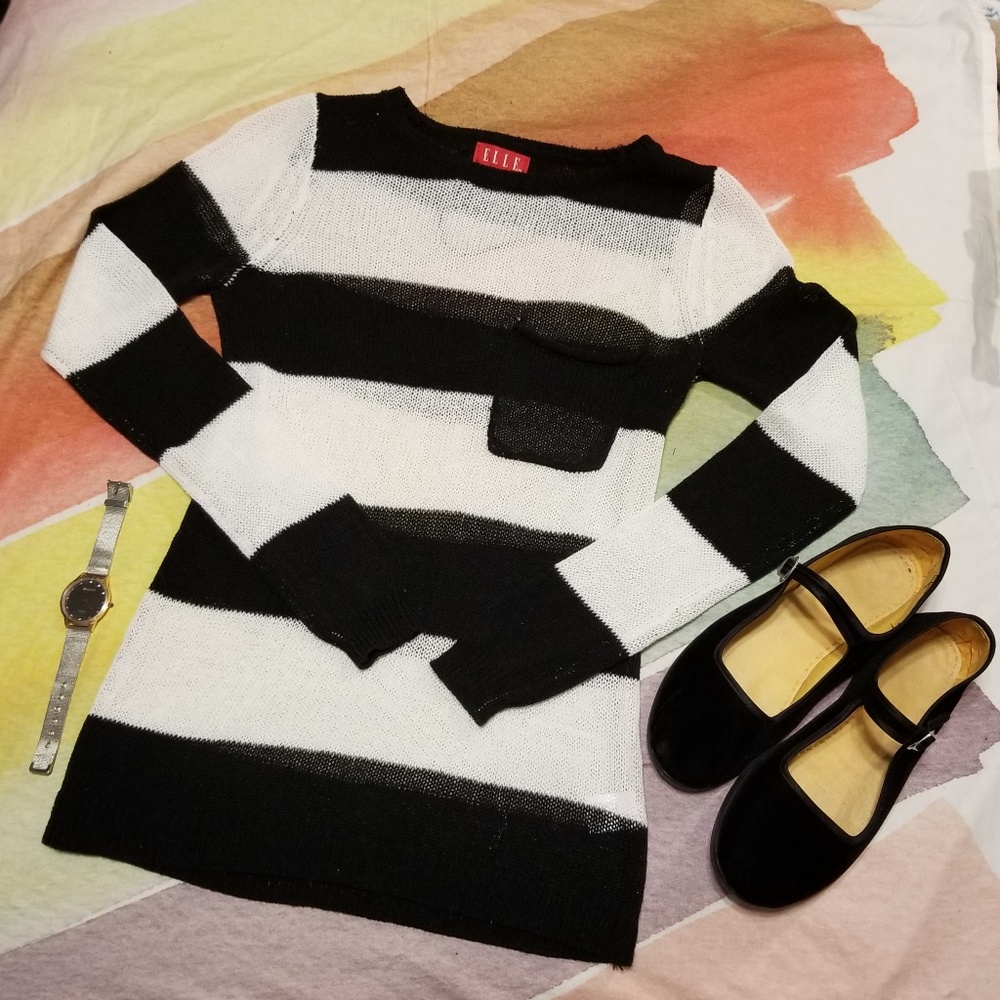 XS Elle striped knit sweater